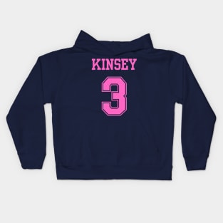 Kinsey 3 bisexual pride sports jersey (pink) Kids Hoodie